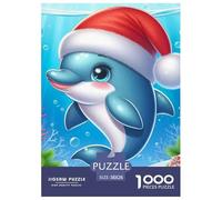 Dauphin 1000 Pièces Puzzles pour Adultes Et Enfants Premium Quality Impossible Loisir Détente Écologique Art Classique 38x26cm/1000pcs