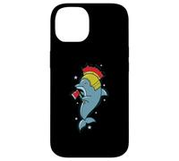 Dauphin avec Crista et Casque Bush Knight Coque pour iPhone 14