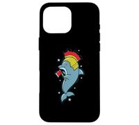 Dauphin avec Crista et Casque Bush Knight Coque pour iPhone 16 Pro Max
