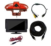 Dauphin Caméra de recul de remplacement OEM pour Vauxhall Vivaro/Opel Vivaro 2001-2014 avec moniteur de tableau de bord 4,3"