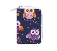 Dauphin dans le récif de corail - Porte-cartes fin et durable en cuir synthétique pour homme et femme, Motif hibou de dessin anim, 16x11.5cm