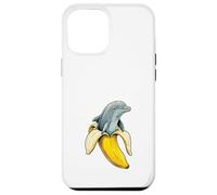 Dauphin Drôle Banane Humour Océan Animal Fan Coque pour iPhone 12 Pro Max