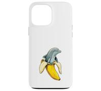 Dauphin Drôle Banane Humour Océan Animal Fan Coque pour iPhone 13 Pro Max