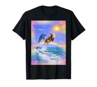Dauphin et Vache Arc-en-Ciel Meme T-Shirt