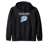 Dauphin Game Don't Look at The Dolphin Funny Dolphin Sweat à Capuche