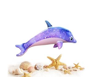 Dauphin gonflable - Jouet de piscine gonflable en PVC avec eau de vie marine simulée violette pour , jouets de plage pour grands animaux pour la piscine, la cour arrière du lac
