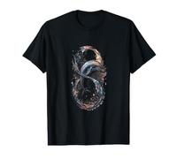 Dauphin Infinity Ocean Wave Sea Life T-Shirt Graphique avec Valeur