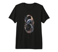 Dauphin Infinity Ocean Wave Sea Life T-Shirt Haut de Gamme
