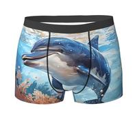 Dauphin Mer Océan sous-Marin Bleu Homme Caleçon De Sport Classique Boxer Caleçons Mode Boxer Short L