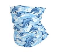 Dauphin Mignon Femme Homme Cache Cou Respirant Tour De Cou Séchage Rapide Foulard pour Vélo Randonnée Marche Pêche