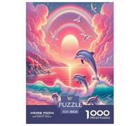 Dauphin Puzzle 1000 Pièces Educa Jouet en Bois Divertissement Créatif Décoration Intérieure Jeu ÉduChatif Challenge Toy Adultes & Enfants des 14 Ans 38x26cm/1000pcs