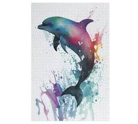 Dauphin Puzzles en Bois Adultes Et Adolescents 1000 Pieces EnfFourmis Puzzle Décoration Mur Moderne Art Jouets Cadeau IntéressFourmis 78×53cm