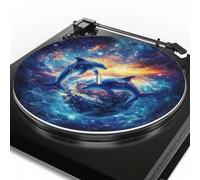 Dauphin Slipmatt Disque en feutre pour Crosley Noir 1 pièce Tapis de platine antistatique fin pour tourne-disque