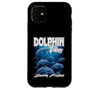 Dauphin Vibes Nager sans mer mer océan Vie liberté démocratie Coque pour iPhone 11