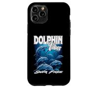 Dauphin Vibes Nager sans mer mer océan Vie liberté démocratie Coque pour iPhone 11 Pro