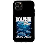 Dauphin Vibes Nager sans mer mer océan Vie liberté démocratie Coque pour iPhone 11 Pro Max