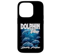 Dauphin Vibes Nager sans mer mer océan Vie liberté démocratie Coque pour iPhone 14 Pro