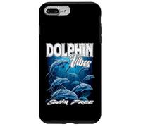 Dauphin Vibes Nager sans mer mer océan Vie liberté démocratie Coque pour iPhone 7 Plus/8 Plus
