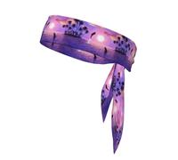 Dauphins du Coucher de Soleil, Bandeau de Sport à Nouer derrière la tête, Bandeau Multi-usages pour Hommes et Femmes