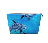 Dauphins, Trousse de Toilette Trousse de Maquillage Sac à cosmétiques Trousse de Toilette de Voyage Portable