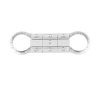 D'autocollants Bouton Volant Compatible Avec Benz Pour W176 2013-2018 Pour W246 2012-2019 Autocollant Garniture Couverture Décoration Bouton Climatisation Commande Centrale Voiture