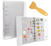 D'autocollants Transparents Album De Collection D'autocollants s Avec Grattoir Activité Autocollant Stockage Classeur Vierge Pour Collecter Des Etiquettes (40 Feuilles, A6)