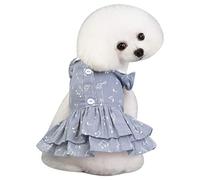 dauyavv Robe tendance pour chien et chiot Motif notes de musique Gris foncé XL