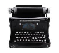 DAUZ Machine à écrire Portable Noire, Modèle de Machine à écrire Antique Largement Applicable pour la Maison