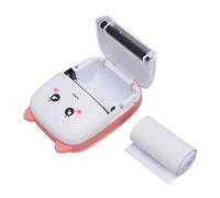 DAUZ Mini Imprimante Thermique, Imprimante de Téléphone Portable, Claire 200DPI, Légère pour la Photographie (Rose)