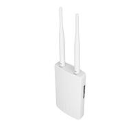 DAUZ Routeur 4G LTE, Routeur WiFi CPE Extérieur 4G étanche Blanc 150 Mbps avec 2 Antennes Détachables pour Bureau pour l'Extérieur (Prise UE 220V)