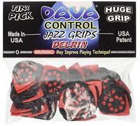 DAVA »Jazz Grips Delrin« Médiators Pour Guitare - Refill Bag Avec 36 Pièces rouge 9036