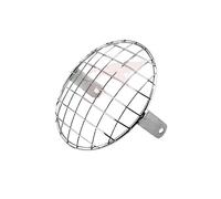 DAVBIR Protection Phare Couverture Carrée Vive De Grille De Treillis De Maille De Phare De Moto pour Chopper pour Bobber 7 "19.5cm Gril Universel De Bâti Latéral Couvre-phares (Color : Chrome)