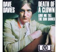 DAVE DAVIES - death of a clown 45 rpm single