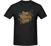 Dave Music Matthews Band T-Shirt Round Neck Hort Sleeve Shirts Men Retro Casual Daily Comfy Tee Tops Manches Courtes(Large)