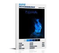 Dave Psychodrame Autocollants muraux imperméables haute définition pour chambres/magasins, résistants à l'humidité et à la décoloration, emballage exquis, parfait pour offrir en cadeau, style cadre 20