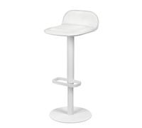 Dave Tabouret de bar en similicuir blanc - statique Moree - 4260218364059