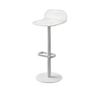 Dave Tabouret de bar en similicuir blanc - réglable en hauteur Moree - 4260218364059