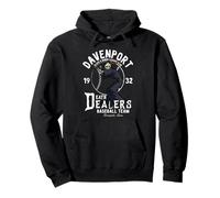Davenport Death Dealers Équipe de Baseball rétro Minor League Sweat à Capuche