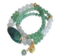 d'aventurine Feng Shui Green Jade Émail Tulip Charme en Cristal Crystal Chakra Prosperité de Pierre Natural Prosperity Luck, 65801261/2102