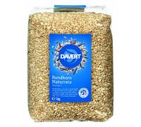 Davert Riz rond complet Bio – Pack de 4 (4 x 1 kg)
