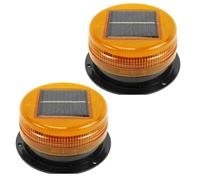 D'avertissement LED - Lumière D’avertissement Magnétique | Feux Clignotants De Balise Solaire | Gyrophare LED Sans Fil | Balise D'Urgence | Gyrophare Vehicule Pour Camion Voiture Véhicule Tracteur SUV