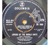 David and Jonathan - David and Jonathan - Lovers Of The World Unite / Oh My Word (7" Vinyl)