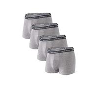 DAVID ARCHY Boxer Homme sans Couture Lot de 4 Caleçon Short en Fibre de Bambou Pouche sous-Vêtement Élastique Ultra-Doux