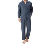 DAVID ARCHY Ensemble de pyjama classique en coton tissé à carreaux pour homme - Col à revers boutonné - Vêtement de nuit léger et respirant, Vichy bicolore, M