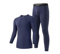DAVID ARCHY sous-Vêtement Thermique Ensemble Homme Couche de Base Haut Maillot de Corps Bas Pantalon Chaud Evacuant l'humidité Hiver Ski Montagne Cyclisme Moto