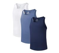 DAVID ARCHY T-Shirts à Manches Longues Homme Coton Maillot de Corps sous-vêtement Basique Coupe Ajustée Ultraconfortable Manches Longues