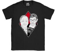 David Attenborough and Louis Theroux T-Shirt Funny Gift Idea Fan Clothing 100% Cotton Manches Courtes(Medium)