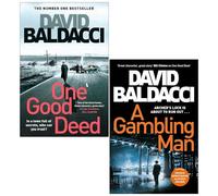 David Baldacci Aloysius Archer Series 2 Books Collection Set (One Good Deed, A Gambling Man)