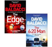 David Baldacci Travis Devine Series Collection 2 Books Set (The Edge & The 6:20 Man)