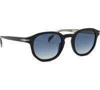 David Beckham Lunettes de soleil DB1007/S 807/08 Homme Acétate noires Taille 49